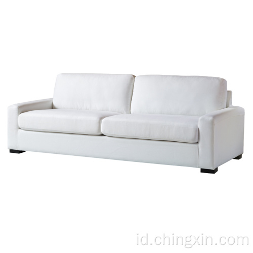 Sofa Kain Putih Set Ruang Tamu Furniture Sofa